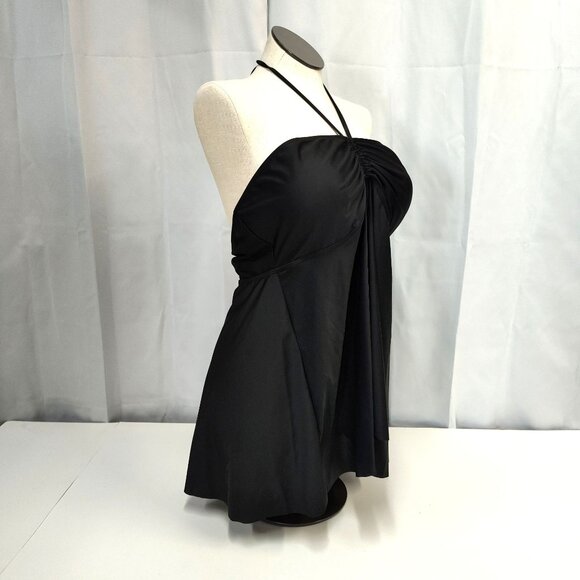 Shein Halter Swim Beach Cover Dress Flowy Short Silhouette 4XL Beachwear Cover - Picture 1 of 7